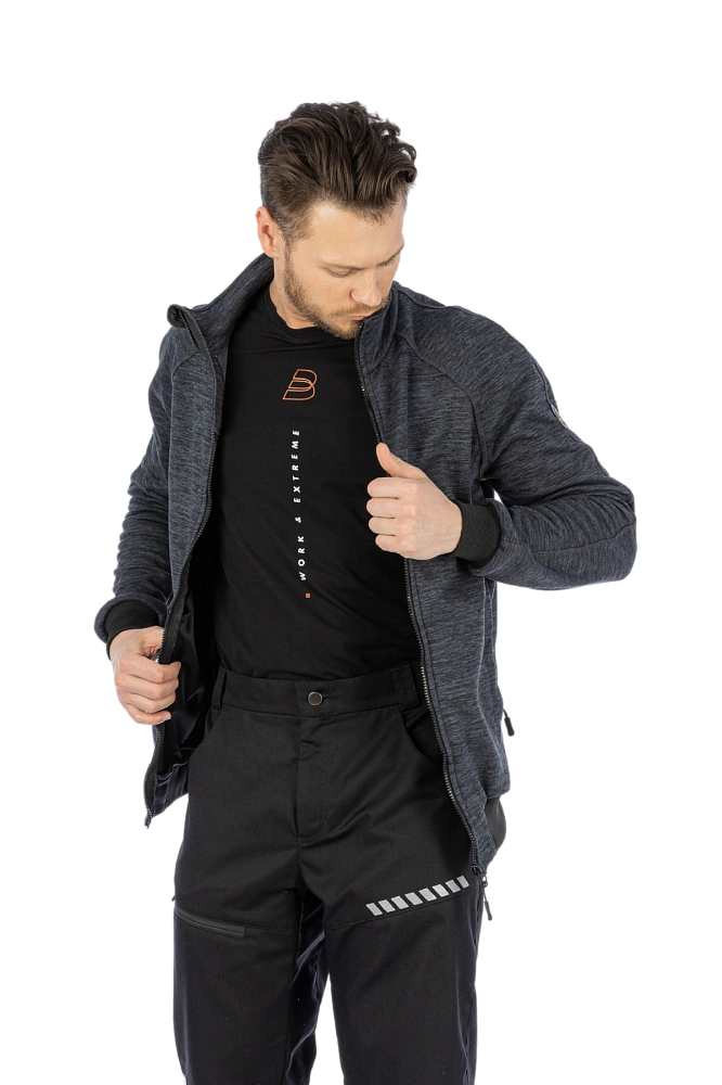 Толстовка флисовая BRODEKS KS241 cation, серый