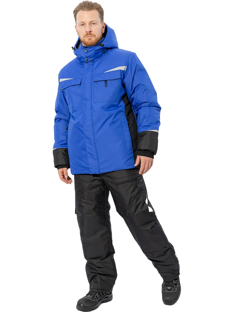 Костюм рабочий зимний BRODEKS KW603 (код:KW603), синий/черный