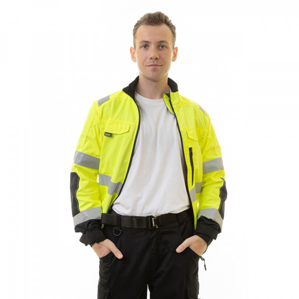 Сигнальная куртка BRODEKS KS218, желтый/черный