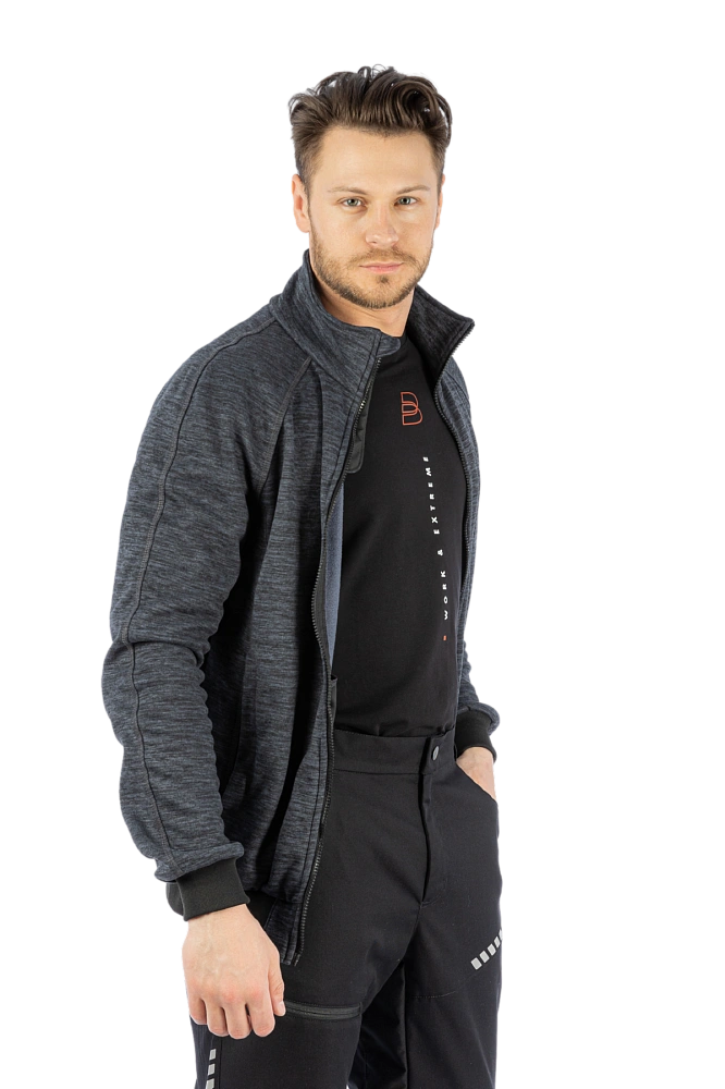 Толстовка флисовая BRODEKS KS241 cation, серый