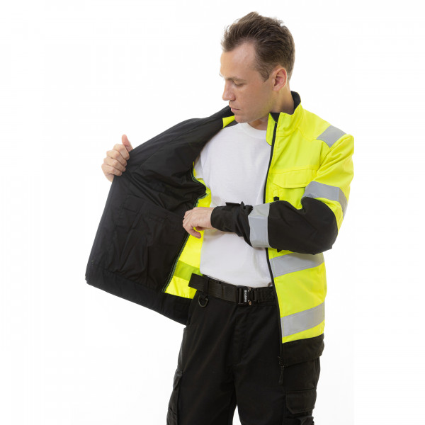 Сигнальная куртка BRODEKS KS218, желтый/черный