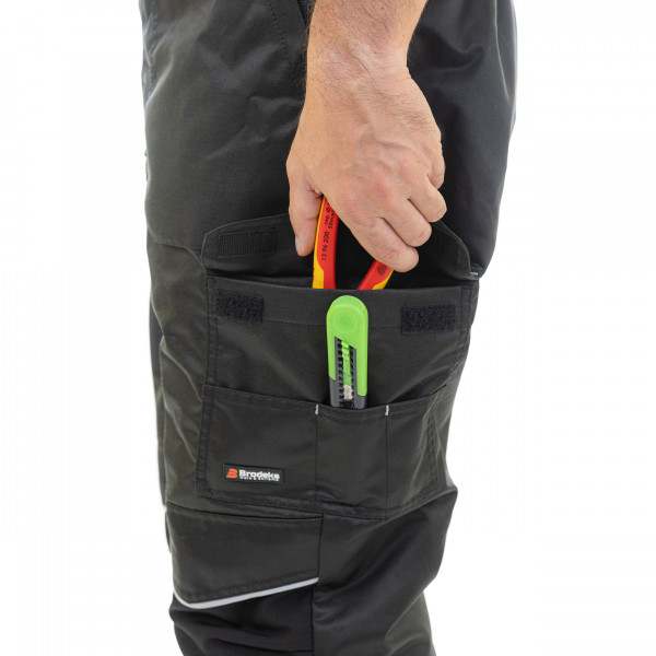 Полукомбинезон мужской зимний BRODEKS KW403 (код:KW403BLACK), черный