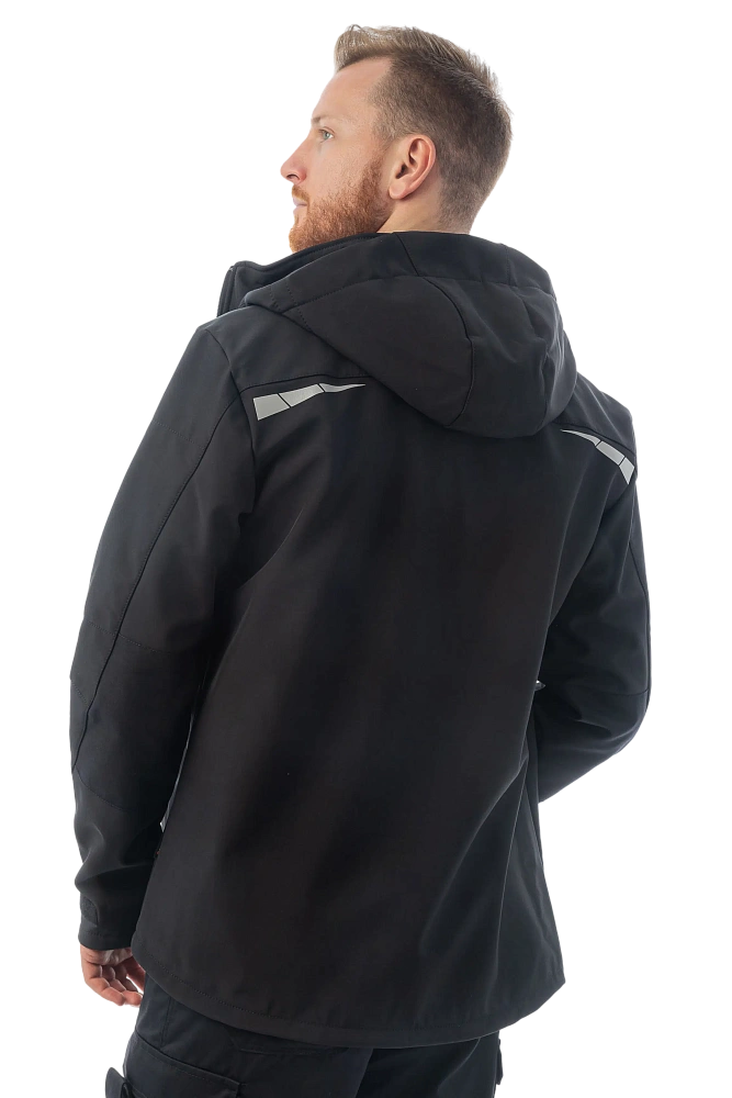 Куртка BRODEKS KS207 (код:KS207BLACK) софтшел, черный
