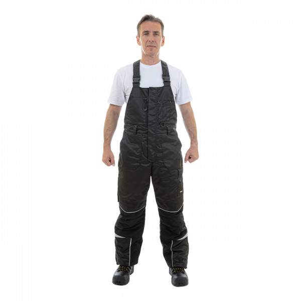 Полукомбинезон мужской зимний BRODEKS KW403 (код:KW403BLACK), черный