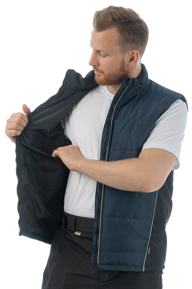 Жилет утепленный BRODEKS KW101, синий/черный