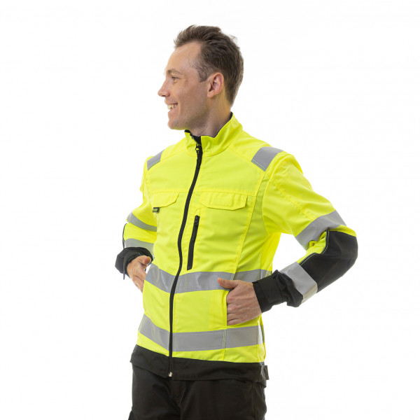 Сигнальная куртка BRODEKS KS218, желтый/черный