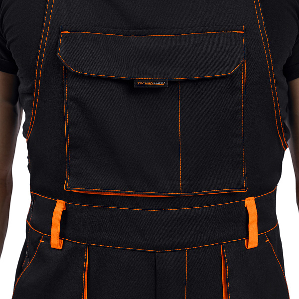 Костюм сигнальный МастВижн 2 (куртка/пк) флуоресцентный оранжевый/черный, тк.смесовая, муж.