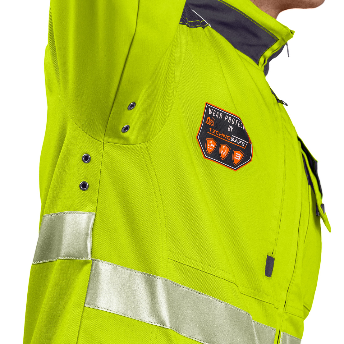 Костюм сигнальный МастВижн 2 (куртка/пк) флуоресцентный желтый/черный, тк. смесовая, муж.