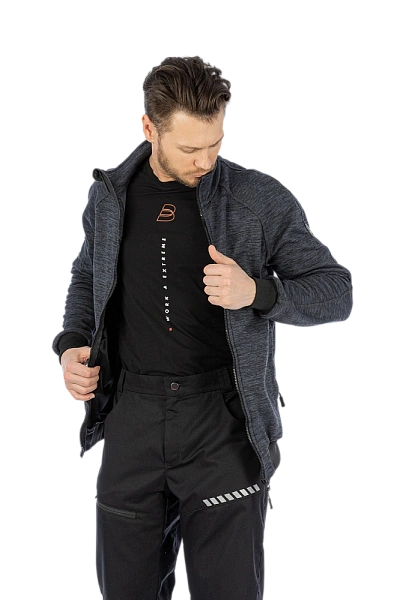 Толстовка флисовая BRODEKS KS241 cation, серый