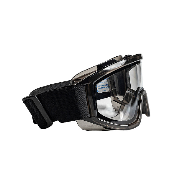 Очки закрытые Ампаро ПРЕМИУМ, двойные, прозрачная линза, непрям. вент, KN, (AF-AS), 2132 (222451)