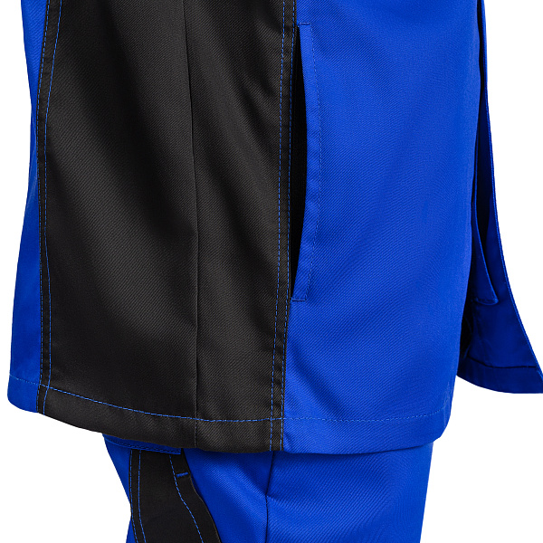 Костюм ВЯТКА (куртка/пк) василек/черный, тк.смесовая. муж.