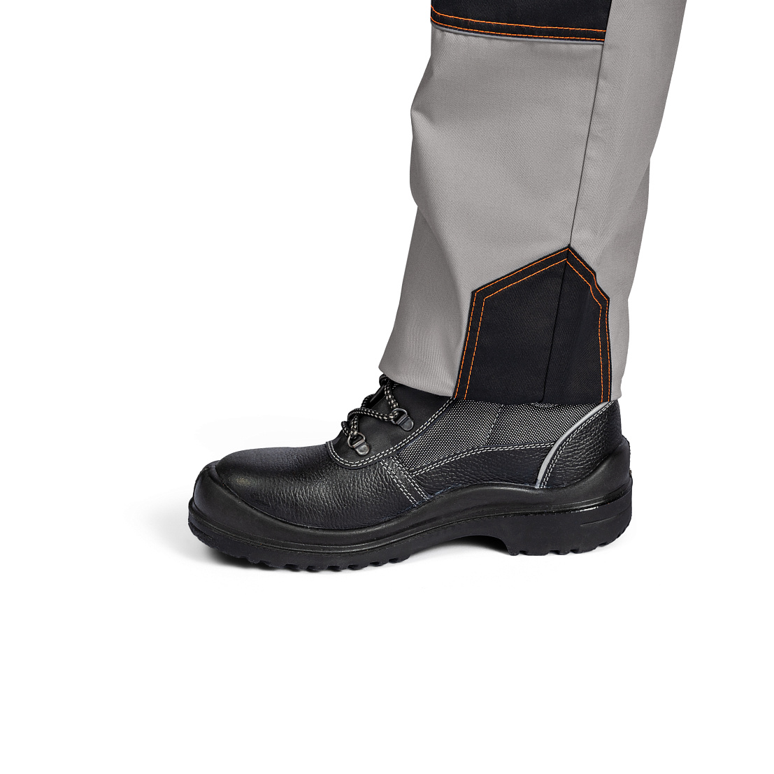 Костюм АРАКС (куртка/брюки) св-серый/черный/оранжевый,тк.смесовая, муж.