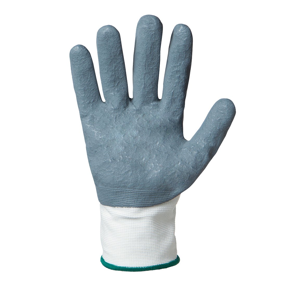 Перчатки TESA TWINS T-100, вспененный нитрил, покрытие ладонной части, манжета, белый/серый