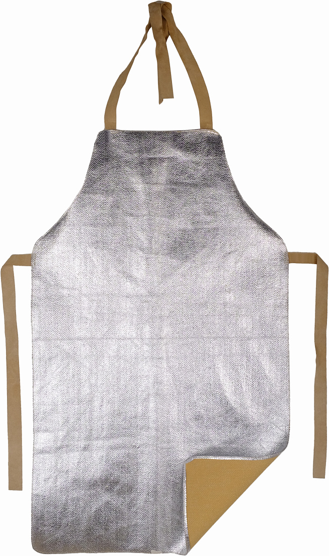 Фартук GELIOS (защита металлурга) арт.114047, металлик, параарамид