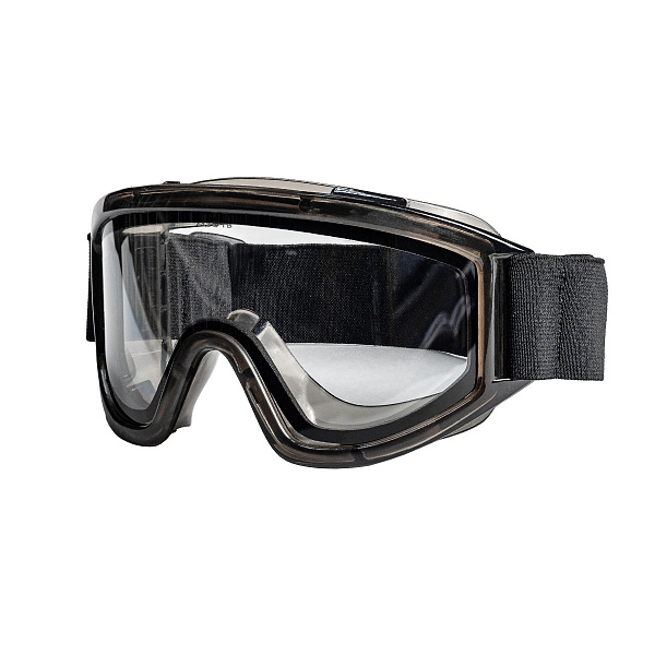 Очки закрытые Ампаро ПРЕМИУМ, двойные, прозрачная линза, непрям. вент, KN, (AF-AS), 2132 (222451)