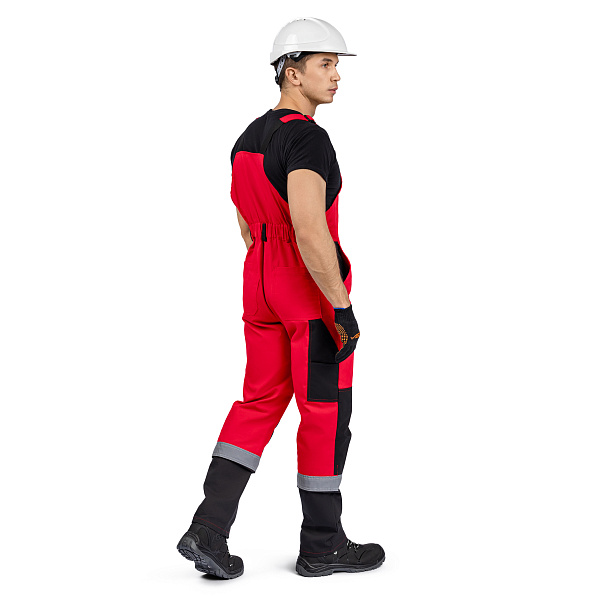 Костюм ВЯТКА (куртка/пк) красный/черный, тк.смесовая, муж.