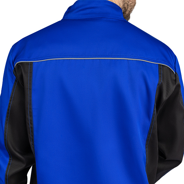 Костюм ВЯТКА (куртка/пк) василек/черный, тк.смесовая. муж.