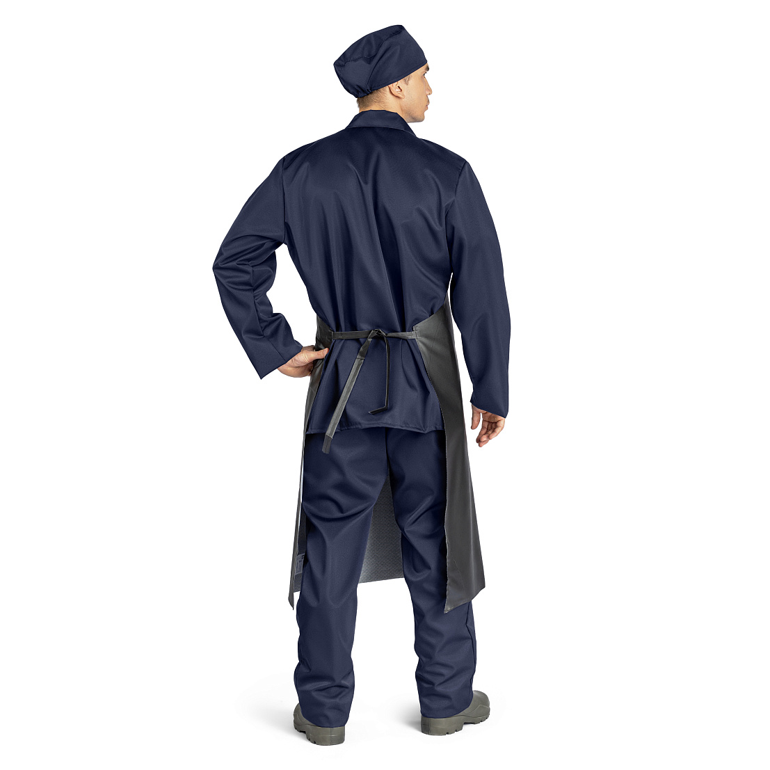 Фартук КЩС, тип Б, черный, прорезиненный