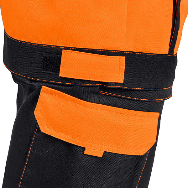 Костюм сигнальный МастВижн 2 (куртка/пк) флуоресцентный оранжевый/черный, тк.смесовая, муж.