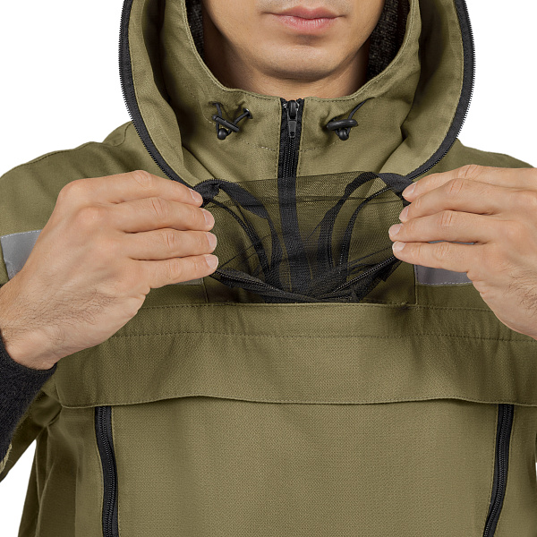 Костюм противоэнцефалитный МастАнтиБайт комфорт (куртка/брюки) хаки, 100% хб с ВО