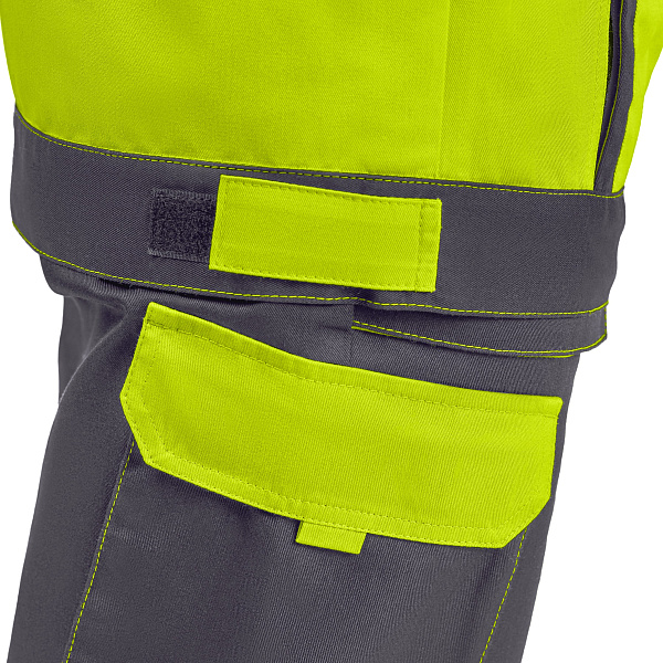 Костюм сигнальный МастВижн 2 (куртка/пк) флуоресцентный желтый/черный, тк. смесовая, муж.