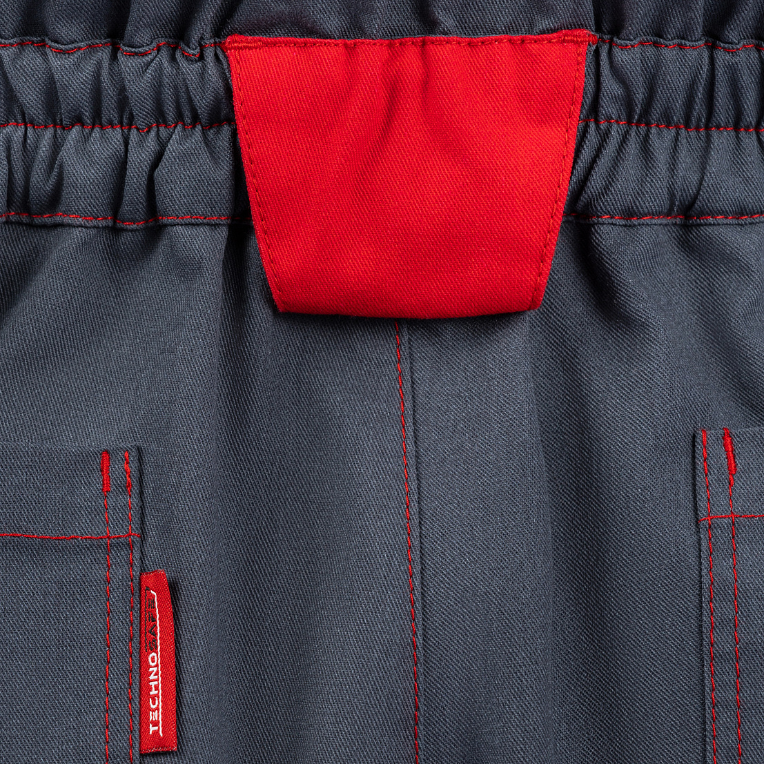 Полукомбинезон РЕЙН, т-серый/черный/красный, тк.смесовая, муж.