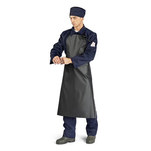 Фартук КЩС, тип Б, черный, прорезиненный