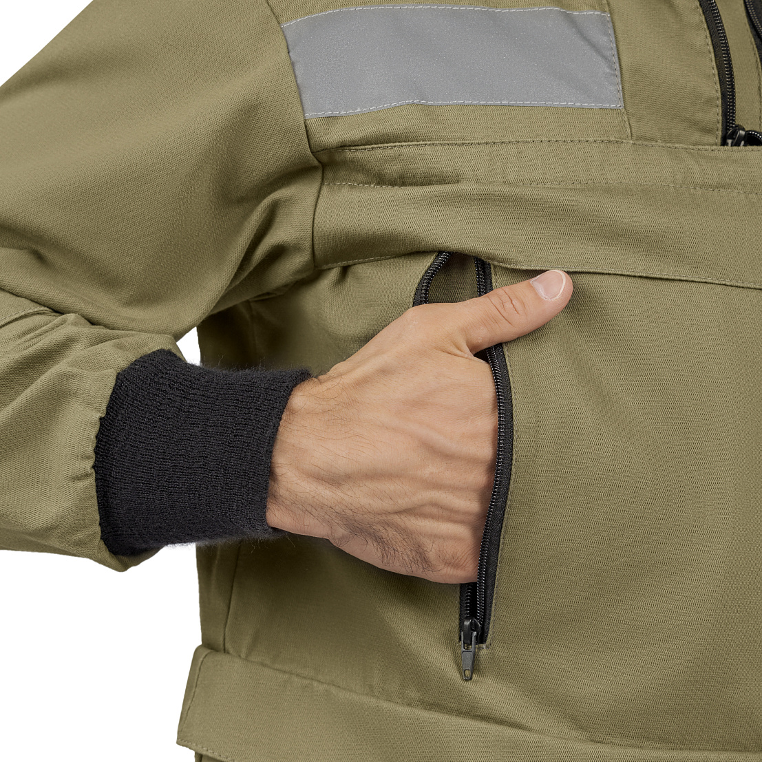 Костюм противоэнцефалитный МастАнтиБайт комфорт (куртка/брюки) хаки, 100% хб с ВО