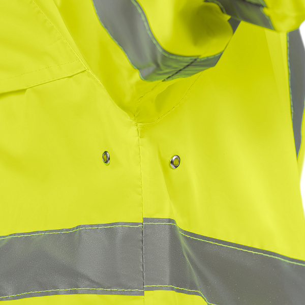Плащ влагозащитный сигнальный повышенной видимости Экстра Вижн лимонный