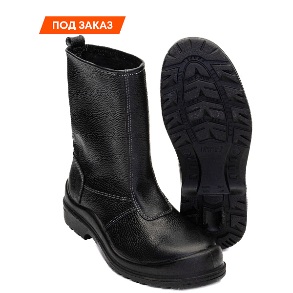 Сапоги для сварщика КП КС ПУ/Нитрильная резина, арт.109, черный