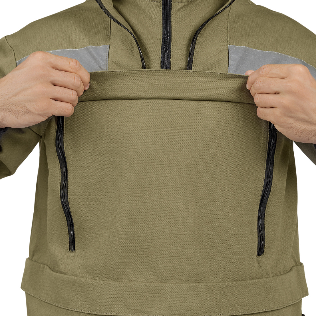 Костюм противоэнцефалитный МастАнтиБайт комфорт (куртка/брюки) хаки, 100% хб с ВО