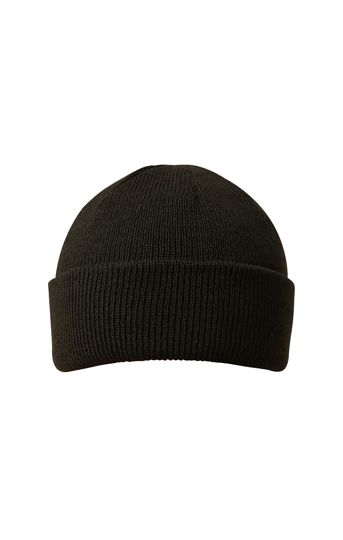 Шапка трикотажная двухслойная с подкладкой из флиса, черный арт. GU003