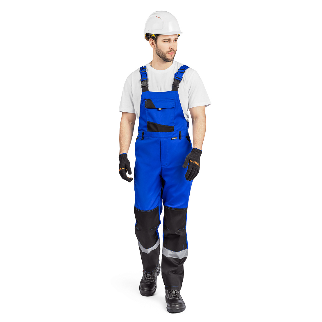 Костюм ВЯТКА (куртка/пк) василек/черный, тк.смесовая. муж.