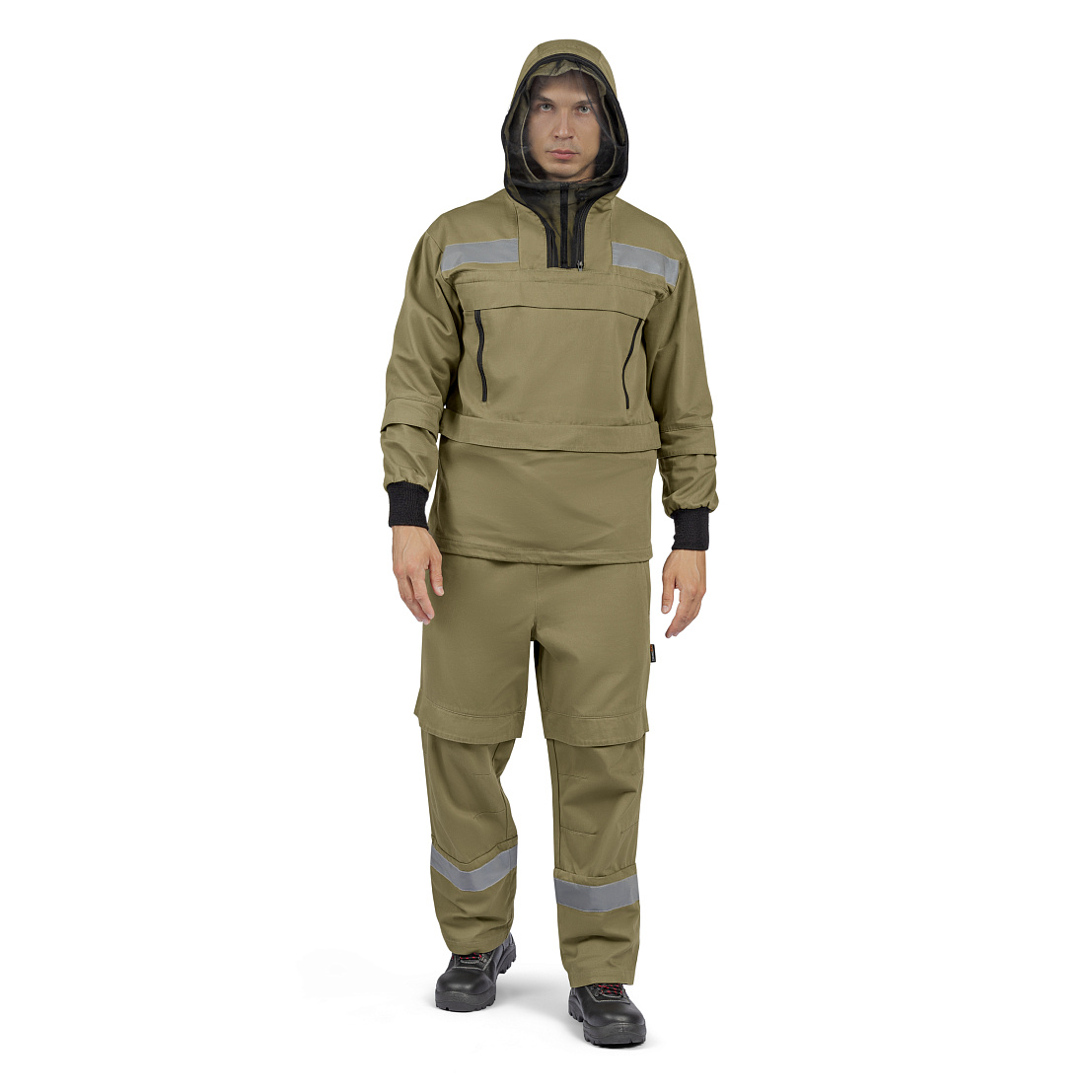 Костюм противоэнцефалитный МастАнтиБайт комфорт (куртка/брюки) хаки, 100% хб с ВО