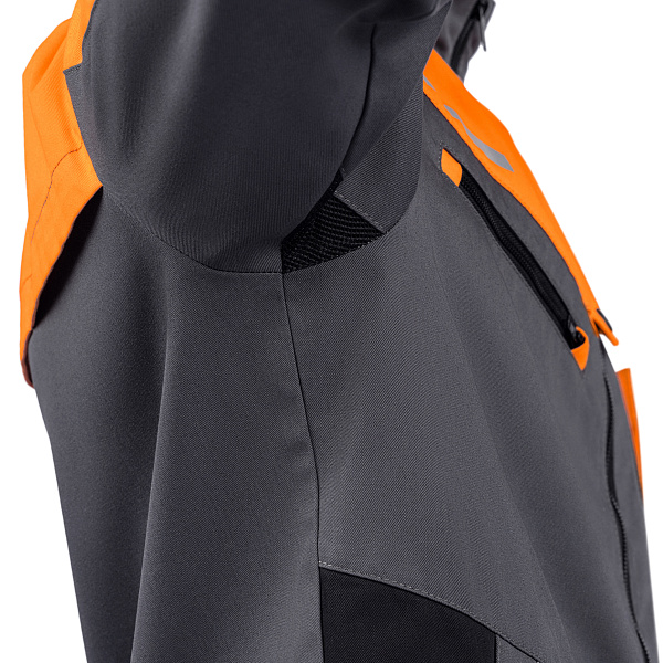 Костюм КОНДА (куртка/брюки), т-серый/оранжевый/черный, тк.смесовая, муж.