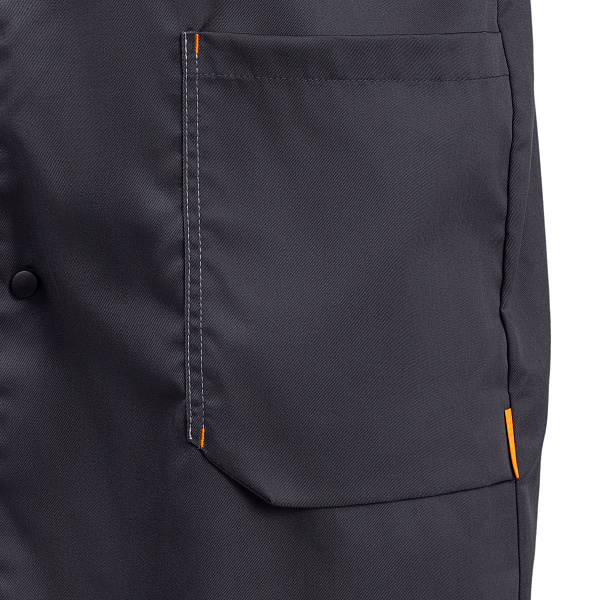 Халат ДОН, тк.смесовая, т-серый/св-серый/оранжевый, муж.