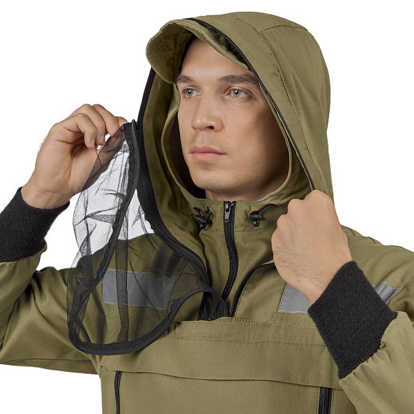 Костюм противоэнцефалитный МастАнтиБайт комфорт (куртка/брюки) хаки, 100% хб с ВО