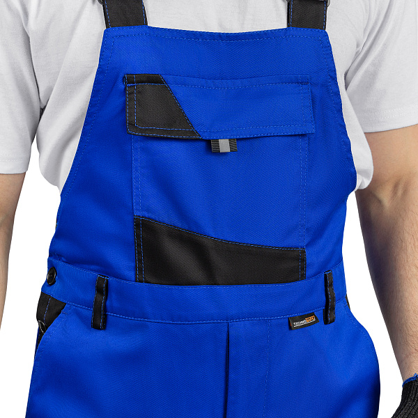 Костюм ВЯТКА (куртка/пк) василек/черный, тк.смесовая. муж.