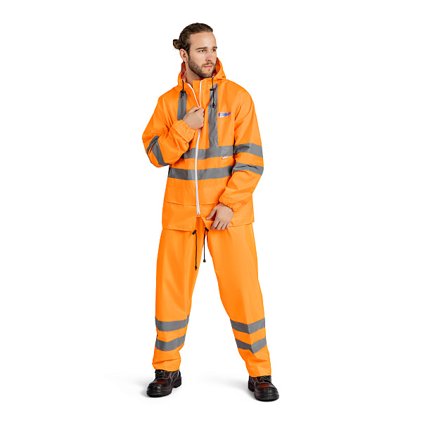 Костюм влагозащитный Экстра Вижн сигнальный повышенной видимости, оранжевый