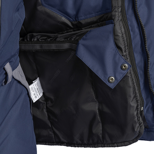 Куртка ФРЕЙЗЕР утеплен. Тн 3.4 (IV и «особый» кл. пояс), т-синий/серый, муж.