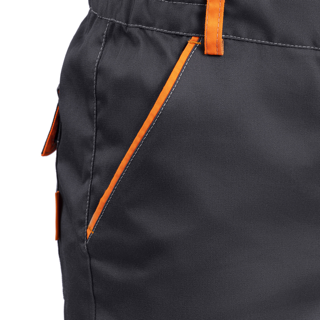 Костюм ДОН (куртка/брюки) т-серый/св-серый/оранжевый, тк.смесовая, муж.