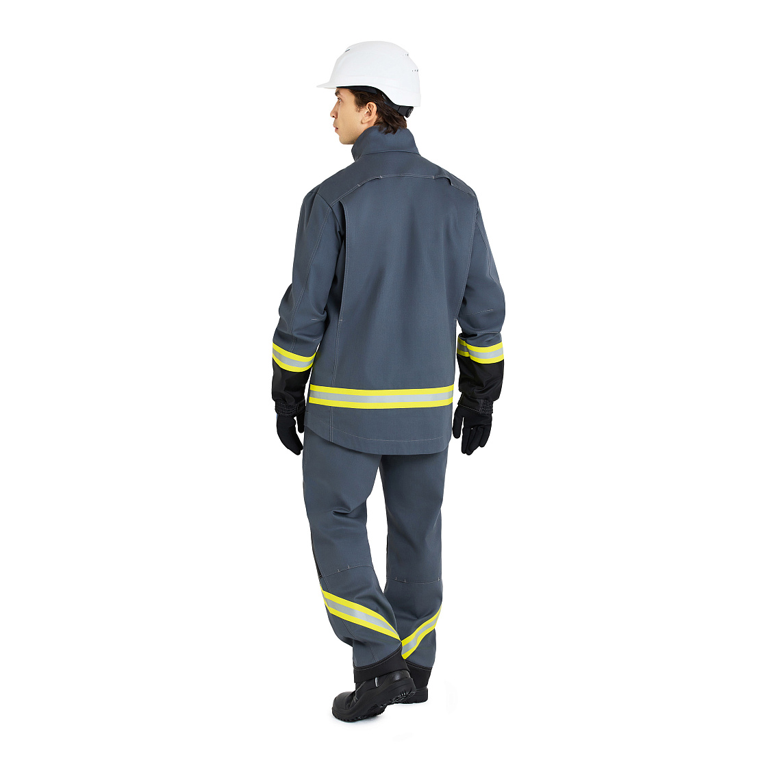 Костюм МастОйл (куртка/брюки) 1кл.защиты, серый/чёрный, тк.смесовая, муж. 