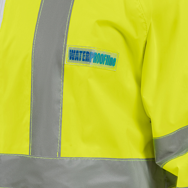 Плащ влагозащитный сигнальный повышенной видимости Экстра Вижн лимонный
