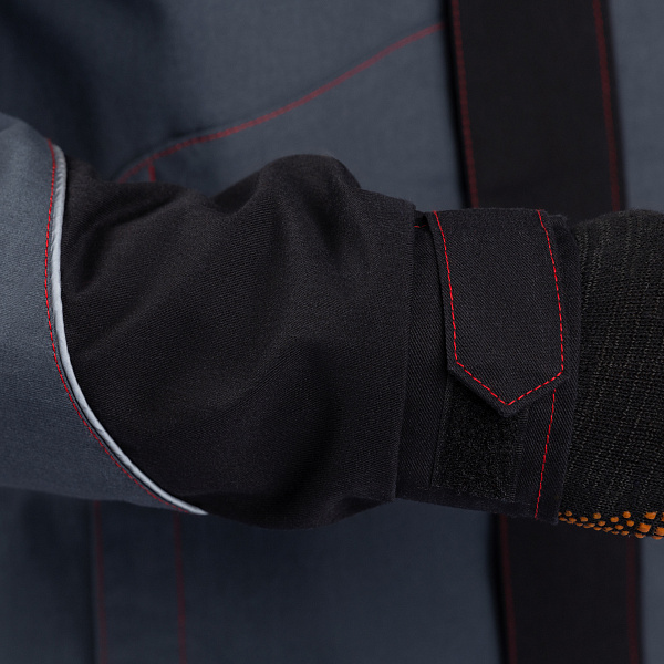 Куртка РЕЙН, т-серый/черный/красный, тк.смесовая, муж.