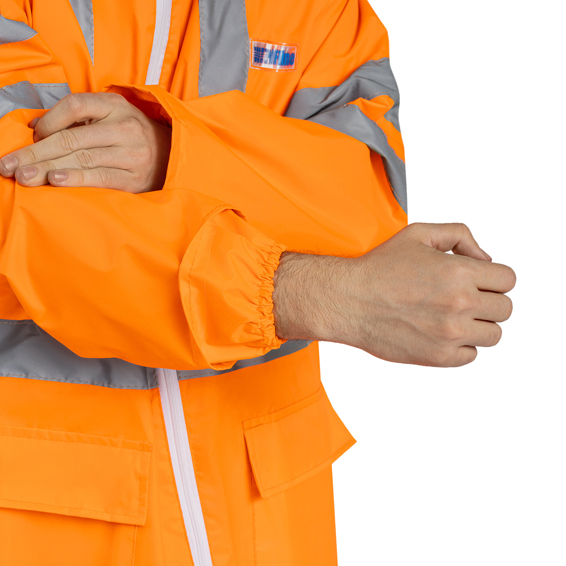 Плащ влагозащитный сигнальный повышенной видимости Экстра Вижн оранжевый