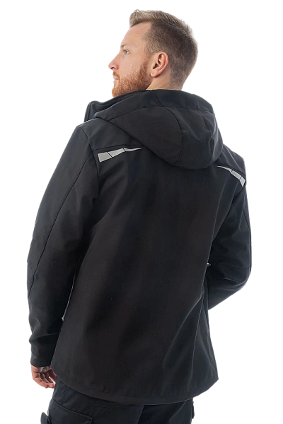 Куртка BRODEKS KS207 (код:KS207BLACK) софтшел, черный