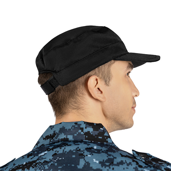 Кепка охранника, тк.смесовая, черный