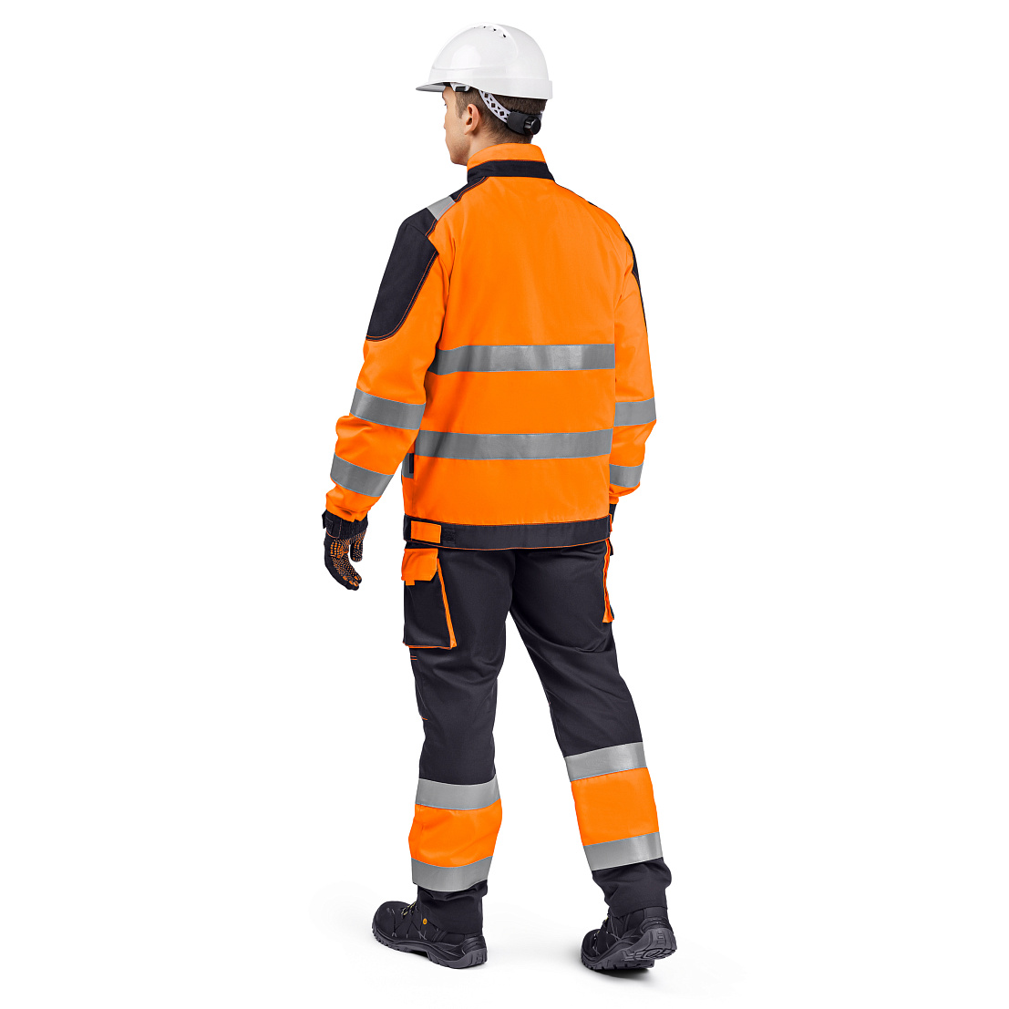 Костюм сигнальный МастВижн 2 (куртка/пк) флуоресцентный оранжевый/черный, тк.смесовая, муж.