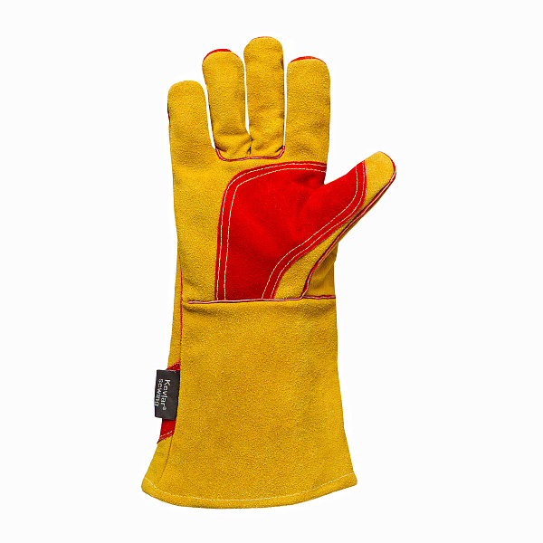 Перчатки-краги TESA ГЕФЕСТ арт. К008, спилок 1,2мм, 400 мм, желтые