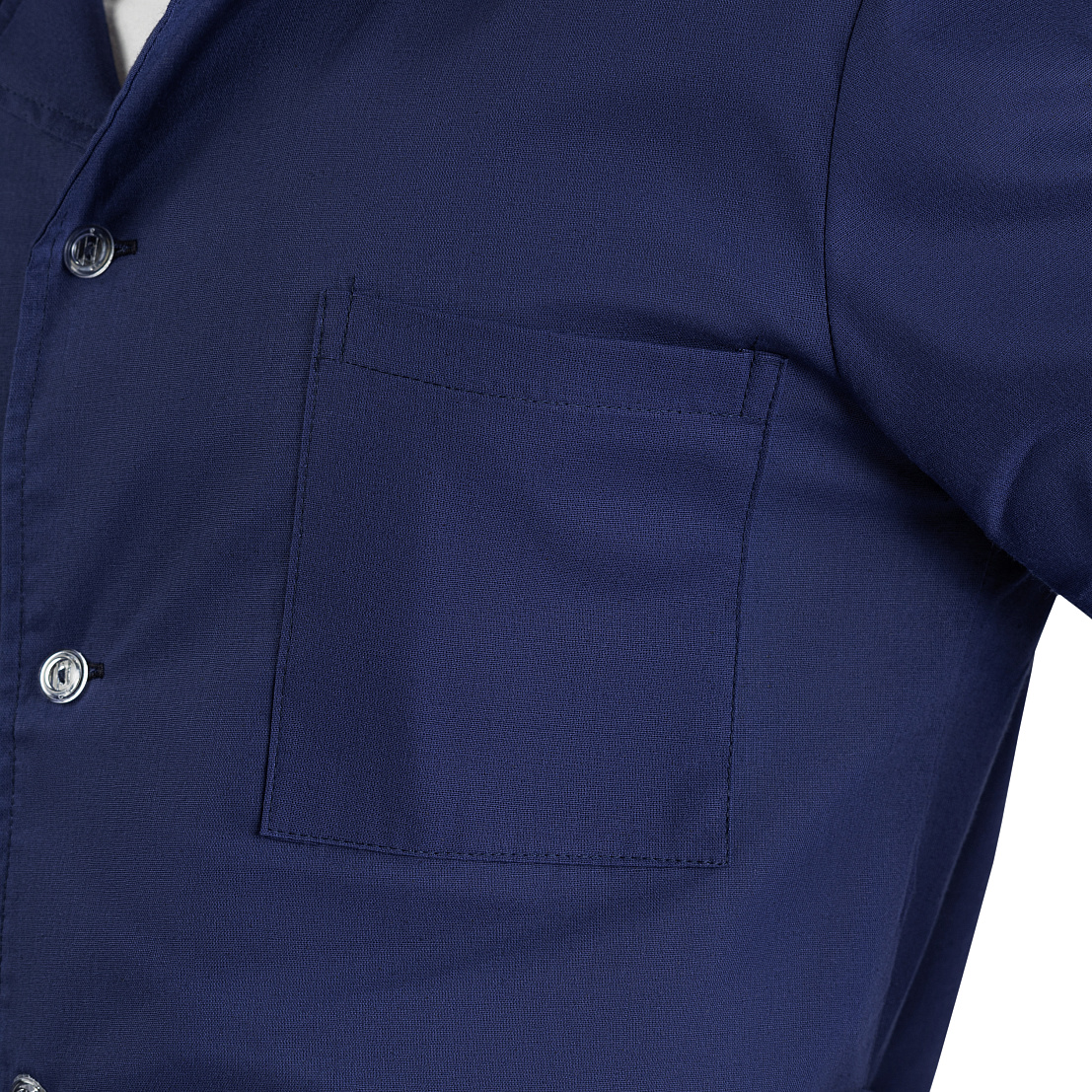 Халат рабочий мужской, тк. бязь ГОСТ, т.-синий